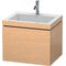 Duravit Waschtischunterbau L-CUBE m WT Vero Air 500x600x480mm 3 HL Ei ka