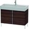 Duravit Waschtischunterbau VERO AIR 581x984x431mm kastanie dunkel