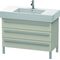 Duravit Waschtischunterbau X-LARGE 1000x470x588mm taupe