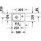 Duravit Handwaschbecken DURASTYLE 360x220mm o ÜL m HLB 1 HL rechts weiß