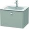 Duravit Waschtischunterbau BRIOSO Griff chrom 442x620x479mm betongrau matt
