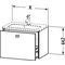 Duravit WT-Unterbau BRIOSO COMPACT Gri Frontfarbe 442x620x389mm basalt matt