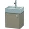 Duravit Waschtischunterbau BRIOSO 442x434x339mm Gri chr Ans links leinen