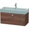 Duravit Waschtischunterbau BRIOSO Griff chrom 442x984x459mm nussbaum natur