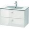 Duravit Waschtischunterbau BRIOSO Griffe Frontfarbe 553x820x479mm we hgl