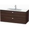 Duravit Waschtischunterbau BRIOSO Griffe chr 553x1220x479mm Kast. dunkel
