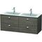 Duravit Waschtischunterbau BRIOSO 553x1290x479mm, Griffe chrom pine terra