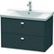 Duravit Waschtischunterbau BRIOSO Griffe chrom 561x820x479mm graphit matt