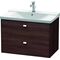 Duravit Waschtischunterbau BRIOSO Griffe chr 561x820x479mm kastanie dunkel