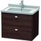 Duravit Waschtischunterbau BRIOSO Griffe chr 563x670x469mm kastanie dunkel