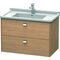 Duravit Waschtischunterbau BRIOSO Griffe chr 563x820x469mm europ. eiche