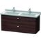 Duravit Waschtischunterbau BRIOSO Griffe chr 563x1220x469mm Kast. dunkel