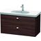 Duravit Waschtischunterbau BRIOSO Griffe chr 563x1020x469mm Kast. dunkel