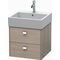Duravit Waschtischunterbau BRIOSO Griffe chrom 442x484x459mm pine silver