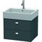 Duravit Waschtischunterbau BRIOSO Griffe chrom 442x584x459mm graphit matt