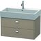 Duravit Waschtischunterbau BRIOSO Griffe chrom 442x784x459mm leinen