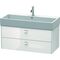 Duravit Waschtischunterbau BRIOSO Griffe chr 442x984x459mm weiß hochglanz