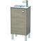 Duravit Waschtischunterbau BRIOSO 683x420x289mm Gri chr Ans li pine silver