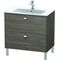 Duravit Waschtischunterbau BRIOSO Griffe chrom 683x820x479mm pine terra