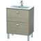 Duravit WT-Unterbau BRIOSO COMPACT Griffe chrom 683x620x389mm pine silver