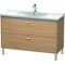 Duravit Waschtischunterbau BRIOSO Griffe chr 691x1220x479mm europ. eiche