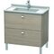 Duravit WT-Unterbau BRIOSO COMPACT Griffe chrom 693x820x469mm pine silver