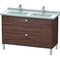Duravit WT-Unterbau BRIOSO COMPACT Griffe chr 693x1220x469mm NB dunkel