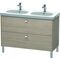 Duravit Waschtischunterbau BRIOSO Griffe chrom 693x1170x469mm pine silver