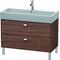 Duravit Waschtischunterbau BRIOSO Griffe chr 570x984x459mm nussbaum dunkel