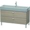 Duravit Waschtischunterbau BRIOSO Griffe chrom 570x1184x459mm pine silver