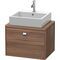 Duravit Konsolenunterschrank BRIOSO Griff chrom 442x620x480mm nussbaum natur