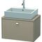 Duravit Konsolenunterschrank BRIOSO Griff chrom 442x720x480mm leinen