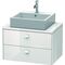 Duravit Konsolenunterschrank BRIOSO Griffe Frontfarbe 442x720x480mm we hgl