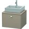 Duravit Konsolenunterschrank BRIOSO Griff chrom 442x620x550mm leinen