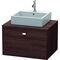 Duravit Konsolenunterschrank BRIOSO Gri chrom 442x720x550mm kastanie dunkel