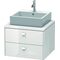 Duravit Konsolenunterschrank BRIOSO Griffe Frontfarbe 442x620x550mm we hgl