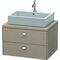Duravit Konsolenunterschrank BRIOSO Griffe chrom 442x720x550mm leinen