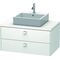 Duravit Konsolenunterschrank BRIOSO Griffe chrom 442x920x550mm weiß matt