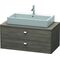 Duravit Konsolenunterschrank BRIOSO Griffe chrom 442x1020x550mm pine terra