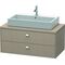 Duravit Konsolenunterschrank BRIOSO Griffe chrom 442x1020x550mm leinen