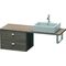 Duravit Konsolenunterschrank BRIOSO Griffe chrom 442x620x480mm pine terra