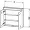Duravit Spiegelschrank BRIOSO m Be 760x820x148mm 11 W kastanie dunkel