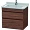 Duravit Waschtischunterbau DURASTYLE 470x650x618mm nussbaum dunkel