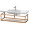 Duravit Ablage DURASTYLE 440x1140x300mm li-bl matt/nussbaum mass