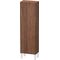 Duravit Halbhochschrank L-CUBE 400x243x1320mm Ans links nussbaum dunkel