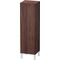 Duravit Halbhochschrank L-CUBE 400x363x1320mm Ans links nussbaum dunkel