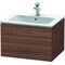 Duravit Waschtischunterbau L-CUBE 620x481x400mm nussbaum dunkel