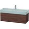 Duravit Waschtischunterbau L-CUBE 394x1184x459mm nussbaum dunkel