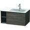 Duravit Waschtischunterbau L-CUBE 400x820x481mm, Becken rechts pine terra