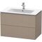 Duravit Waschtischunterbau L-CUBE 820x481x550mm leinen